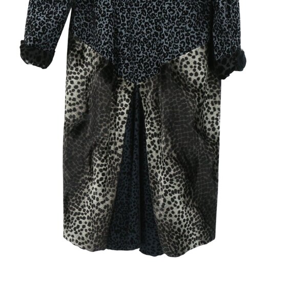 NWT Lee Andersen *Flaw De'Andre Coat Raised Velvet Mixed Media Duster Jacket XL - Picture 8 of 11